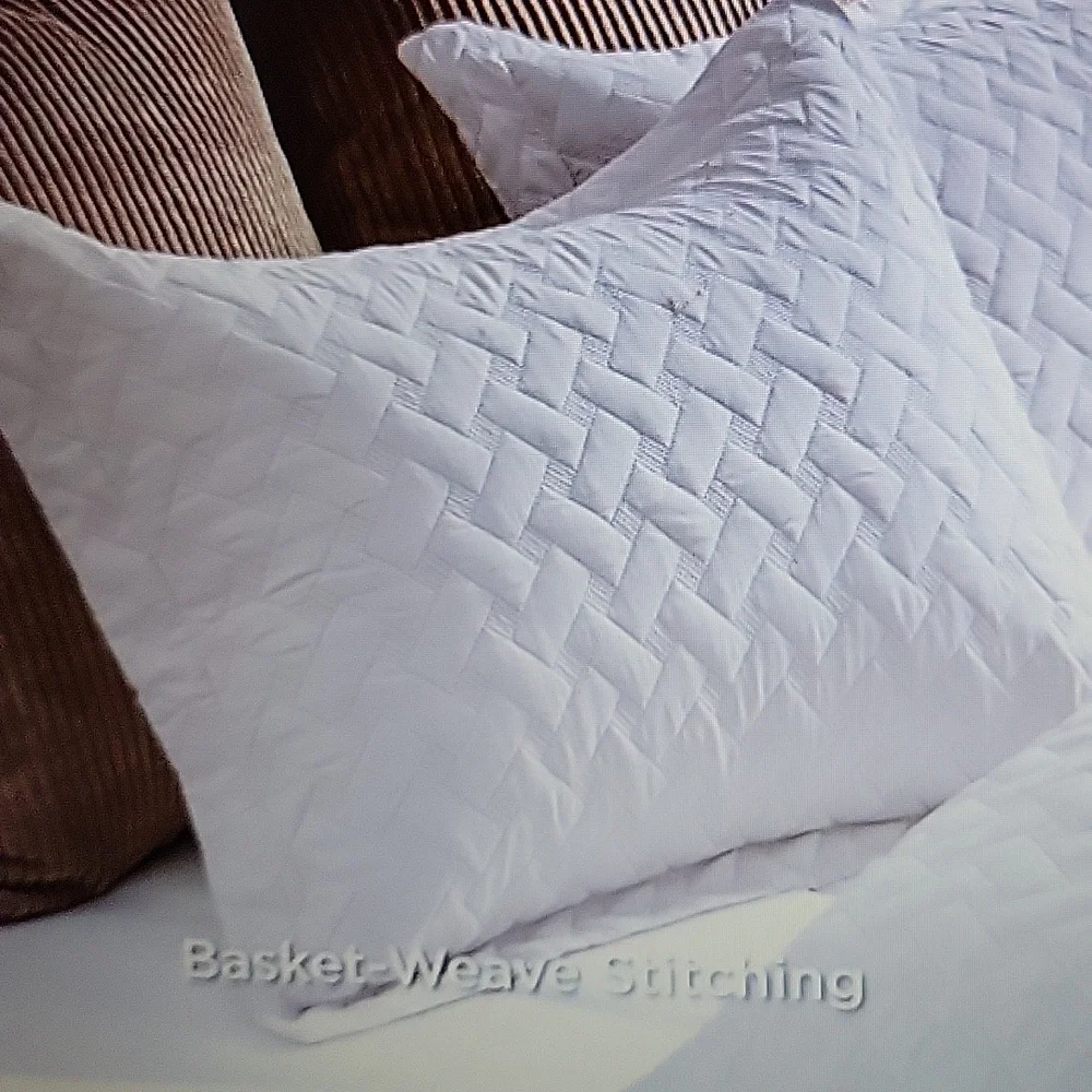 BEDSURE Beige Microfiber Lightweight Quilt Sham Set Twin/Twin XL All Season New…